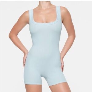 SKIMS Cotton Rib Onesie Opal Stretch One Piece Women’s Size 3XL NWT